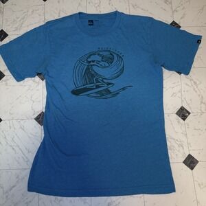 Vintage Quiksilver Surf Graphic T-Shirt Blue Large Vintage Surfwear